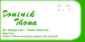 dominik thoma business card